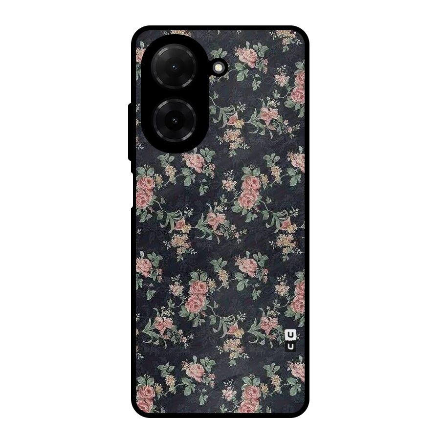Bloom Black Metal Back Case for Redmi A5 4G