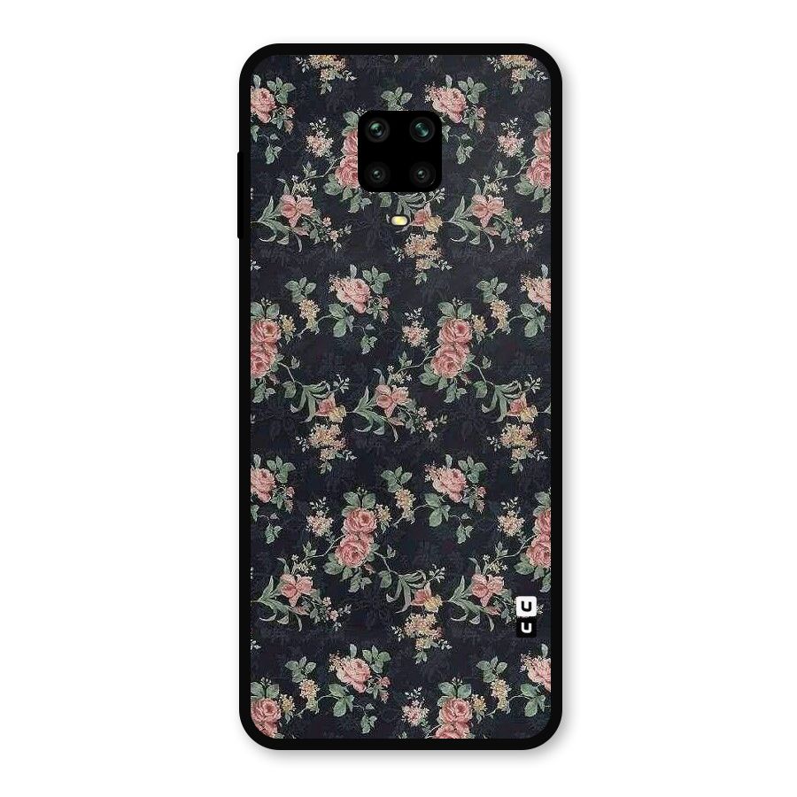 Bloom Black Metal Back Case for Redmi Note 9 Pro