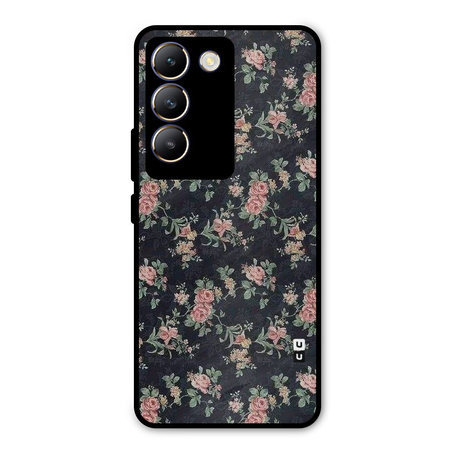 Bloom Black Metal Back Case for Vivo T3 5G