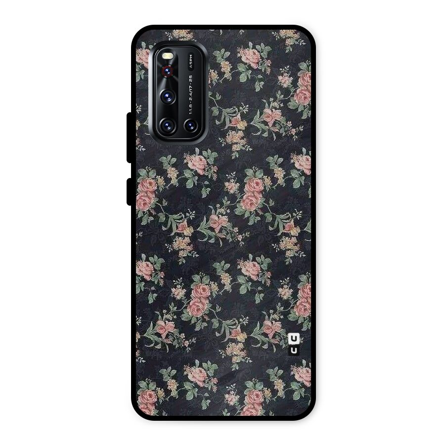 Bloom Black Metal Back Case for Vivo V19