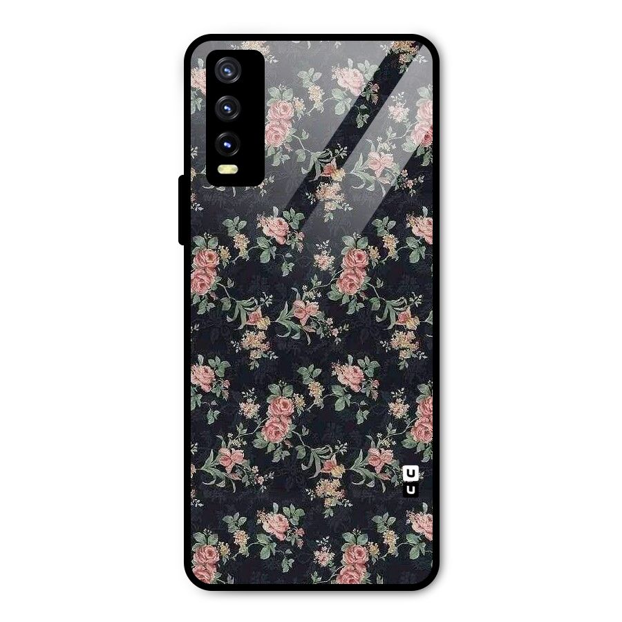 Bloom Black Metal Back Case for Vivo Y20t