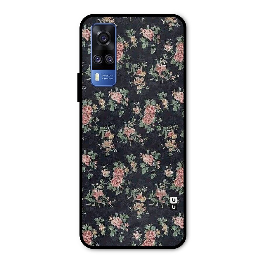 Bloom Black Metal Back Case for Vivo Y51A