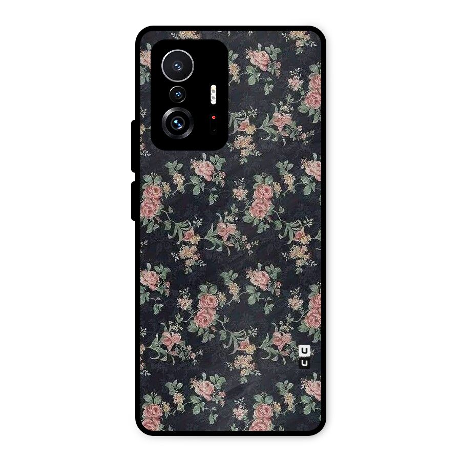 Bloom Black Metal Back Case for Xiaomi 11T Pro