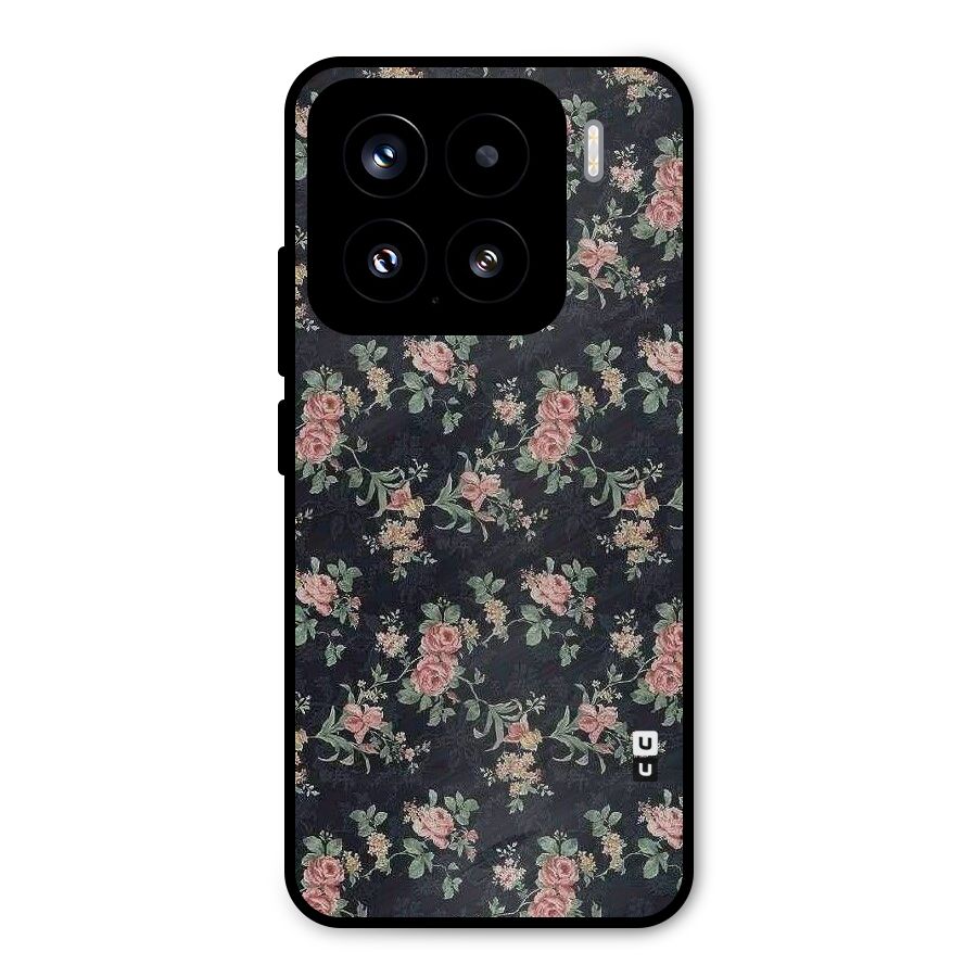 Bloom Black Metal Back Case for Xiaomi 15