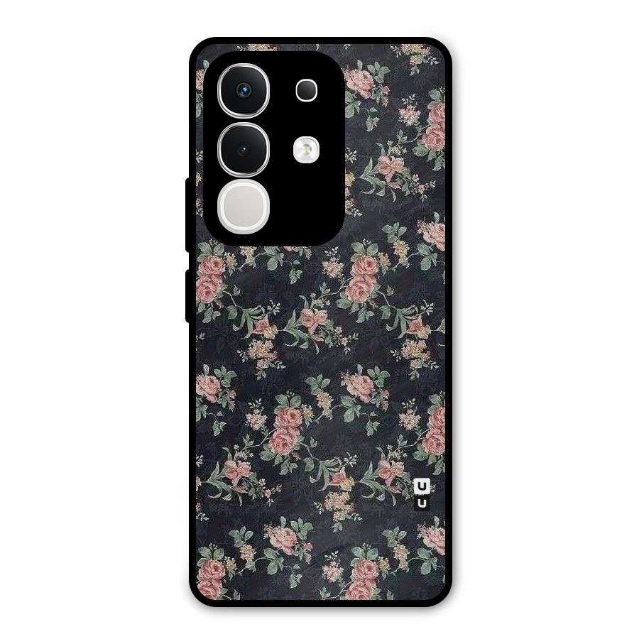 Bloom Black Metal Back Case for iQOO Z10x