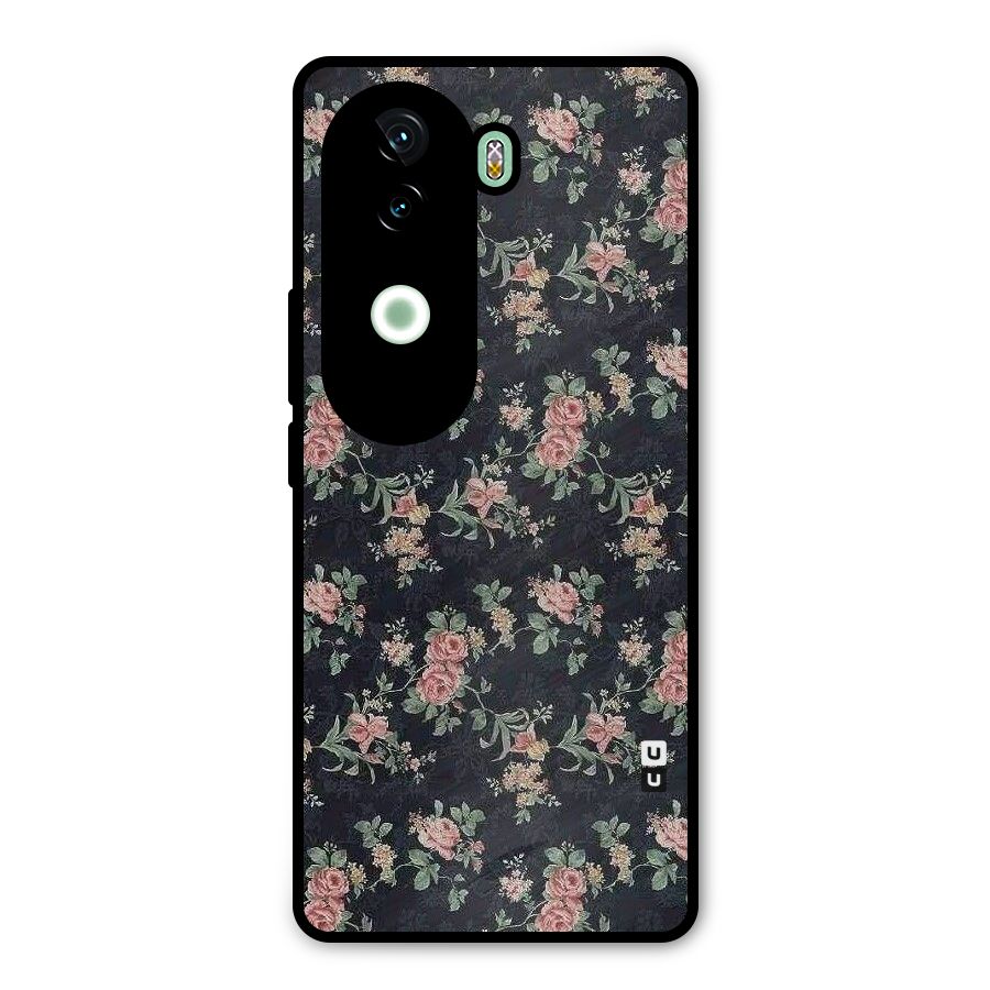 Bloom Black Metal Back Case for iQOO Z9s