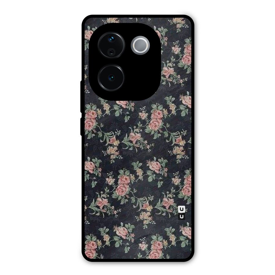 Bloom Black Metal Back Case for iQOO Z9s Pro