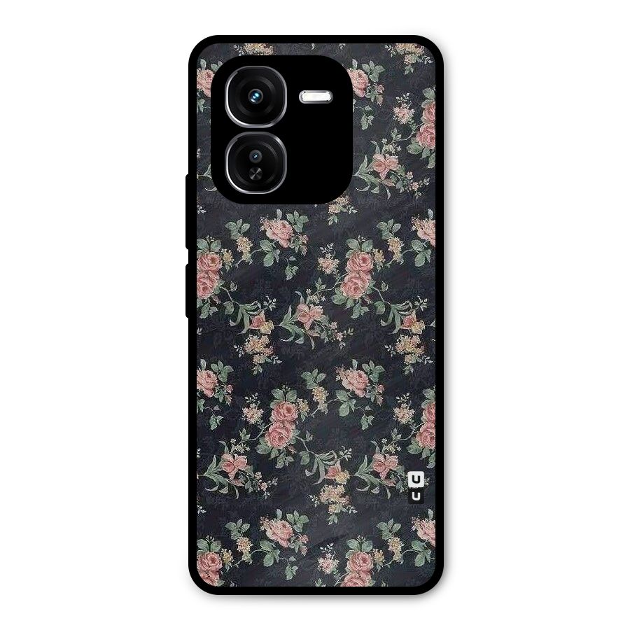 Bloom Black Metal Back Case for iQOO Z9x