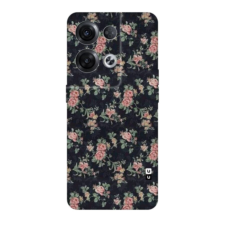 Bloom Black Original Polycarbonate Back Case for Oppo Reno8 Pro 5G