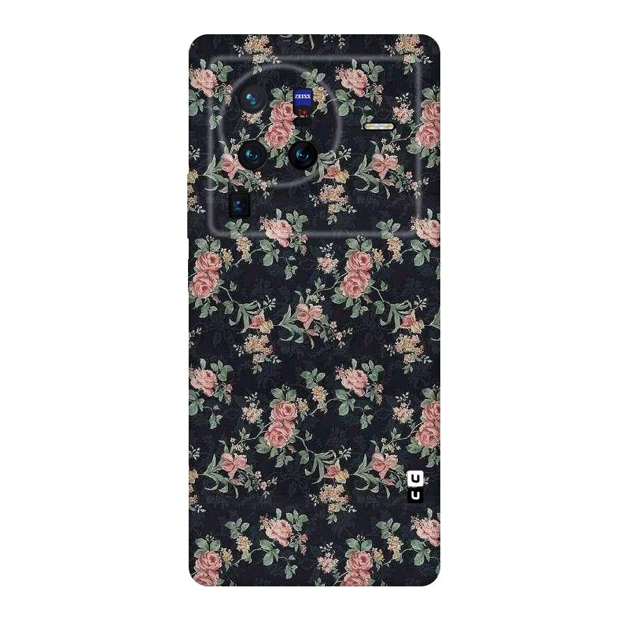 Bloom Black Original Polycarbonate Back Case for Vivo X80