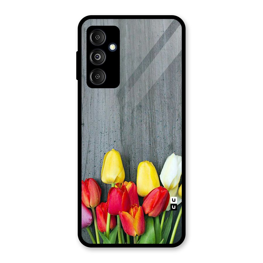 Bloom Grey Glass Back Case for Galaxy M14 5G
