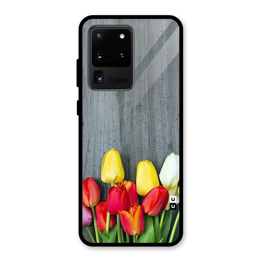 Bloom Grey Glass Back Case for Galaxy S20 Ultra
