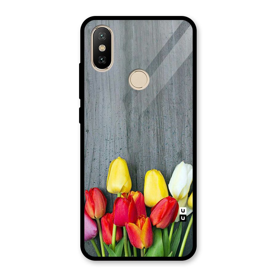 Bloom Grey Glass Back Case for Redmi A2