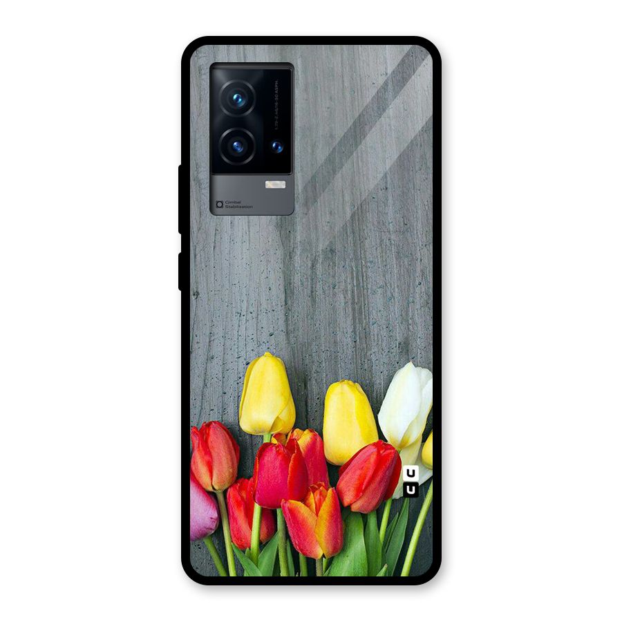 Bloom Grey Glass Back Case for iQOO 9 5G