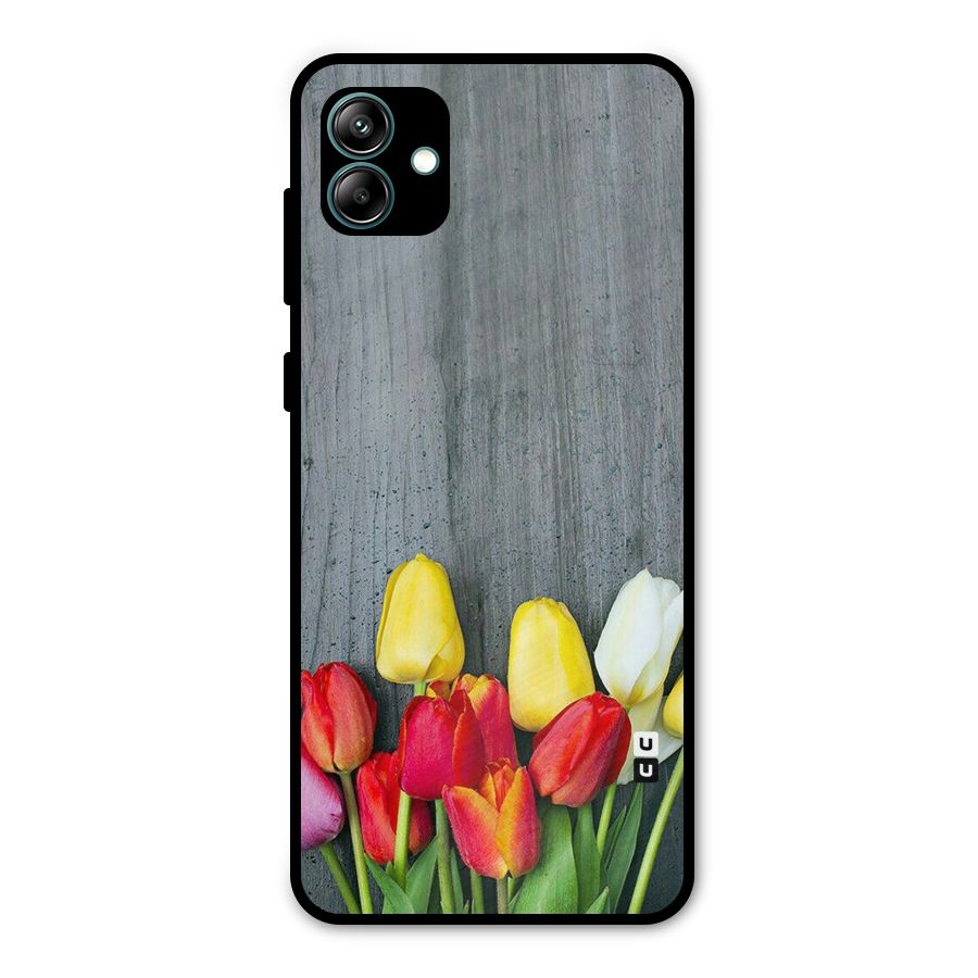 Bloom Grey Metal Back Case for Galaxy A04