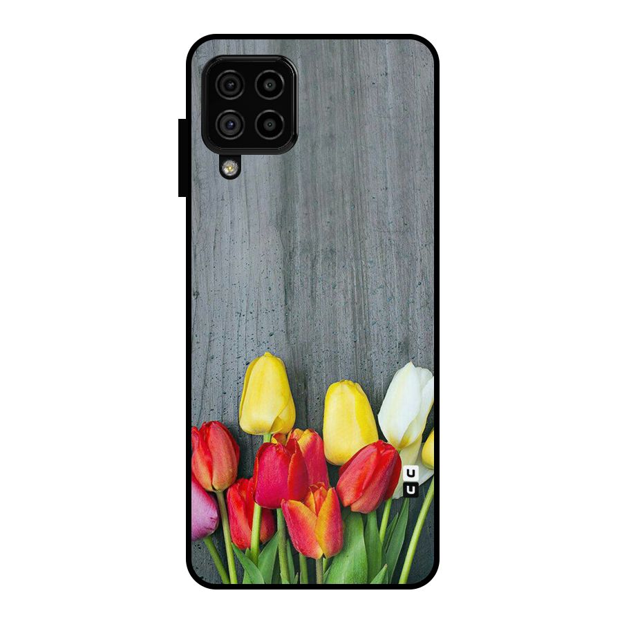 Bloom Grey Metal Back Case for Galaxy A22 4G