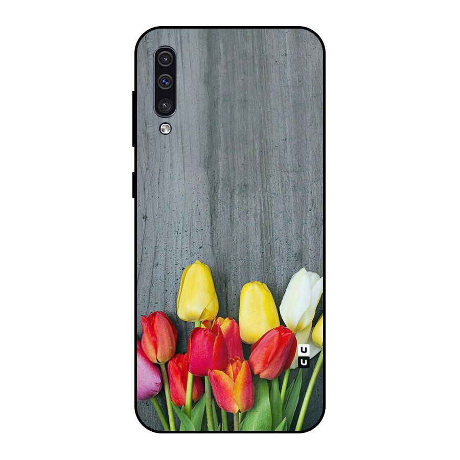 Bloom Grey Metal Back Case for Galaxy A30s