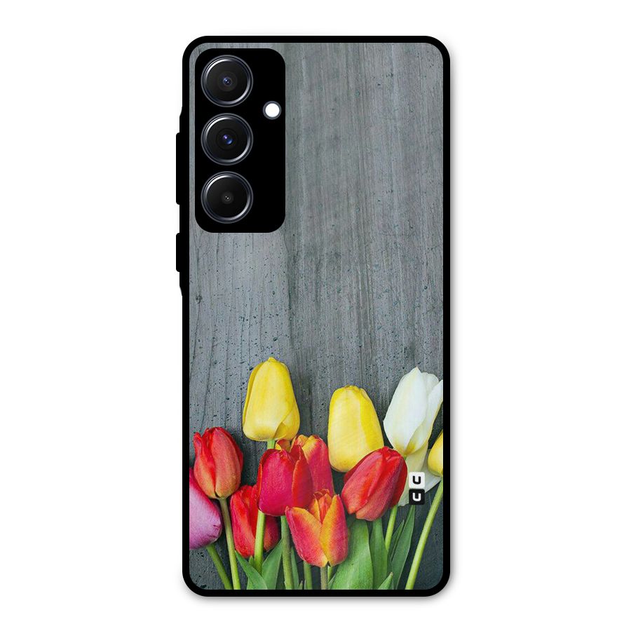 Bloom Grey Metal Back Case for Galaxy A55