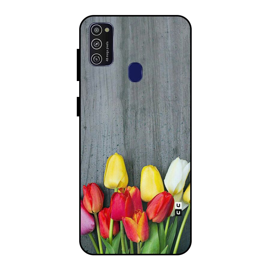 Bloom Grey Metal Back Case for Galaxy M30s