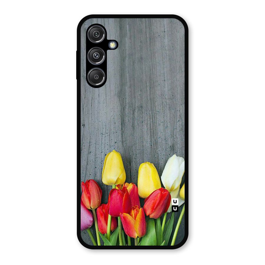 Bloom Grey Metal Back Case for Galaxy M34 5G