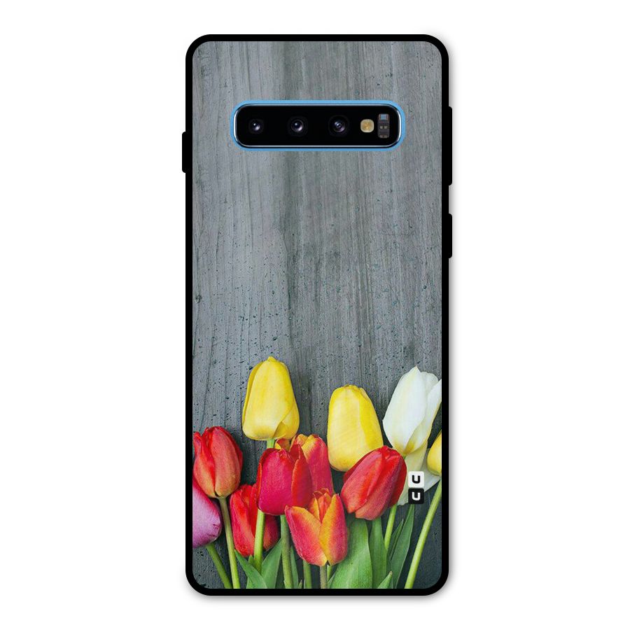 Bloom Grey Metal Back Case for Galaxy S10