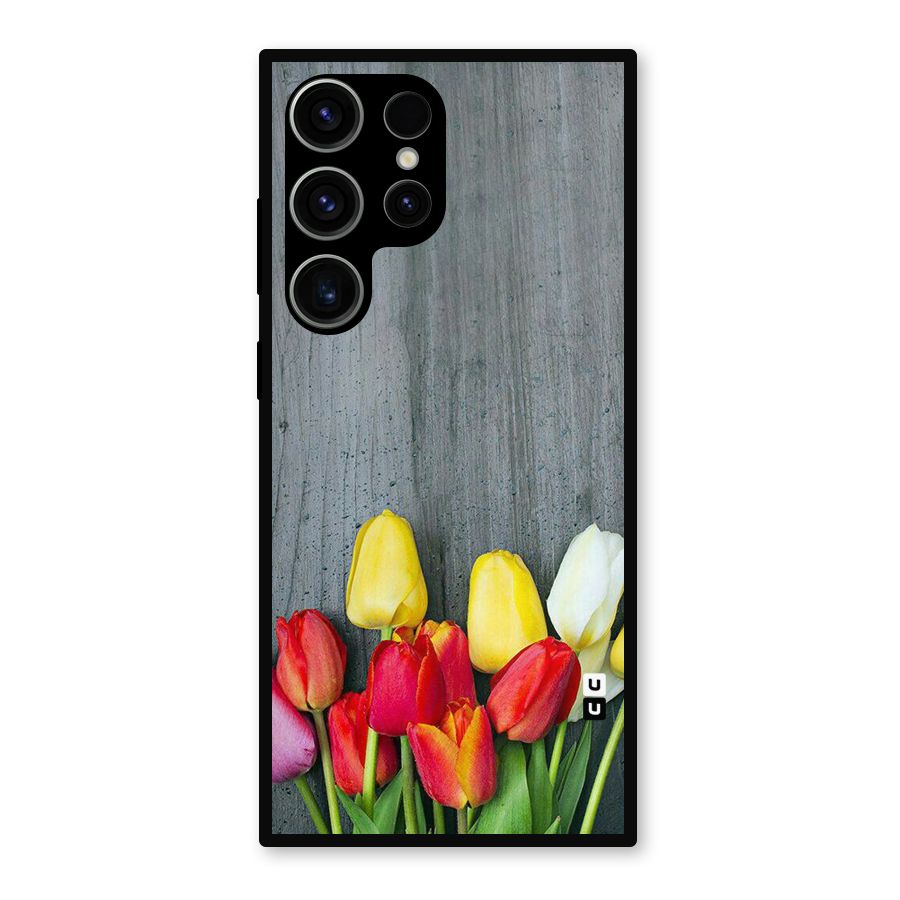 Bloom Grey Metal Back Case for Galaxy S23 Ultra