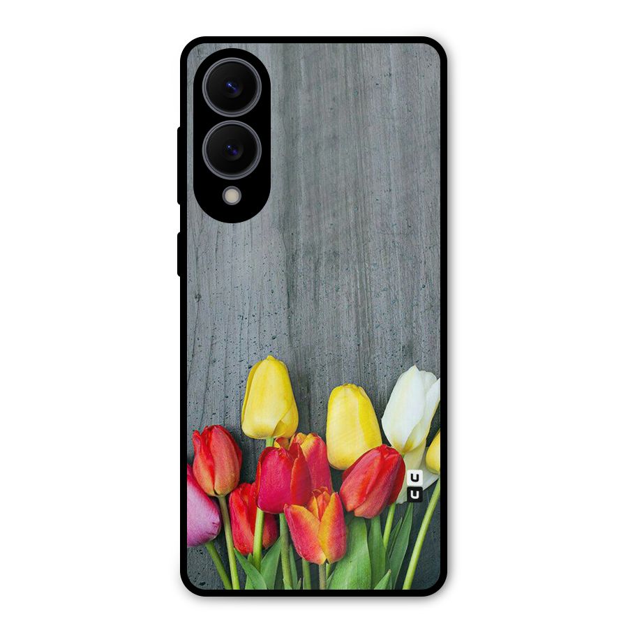 Bloom Grey Metal Back Case for Galaxy S25 Edge