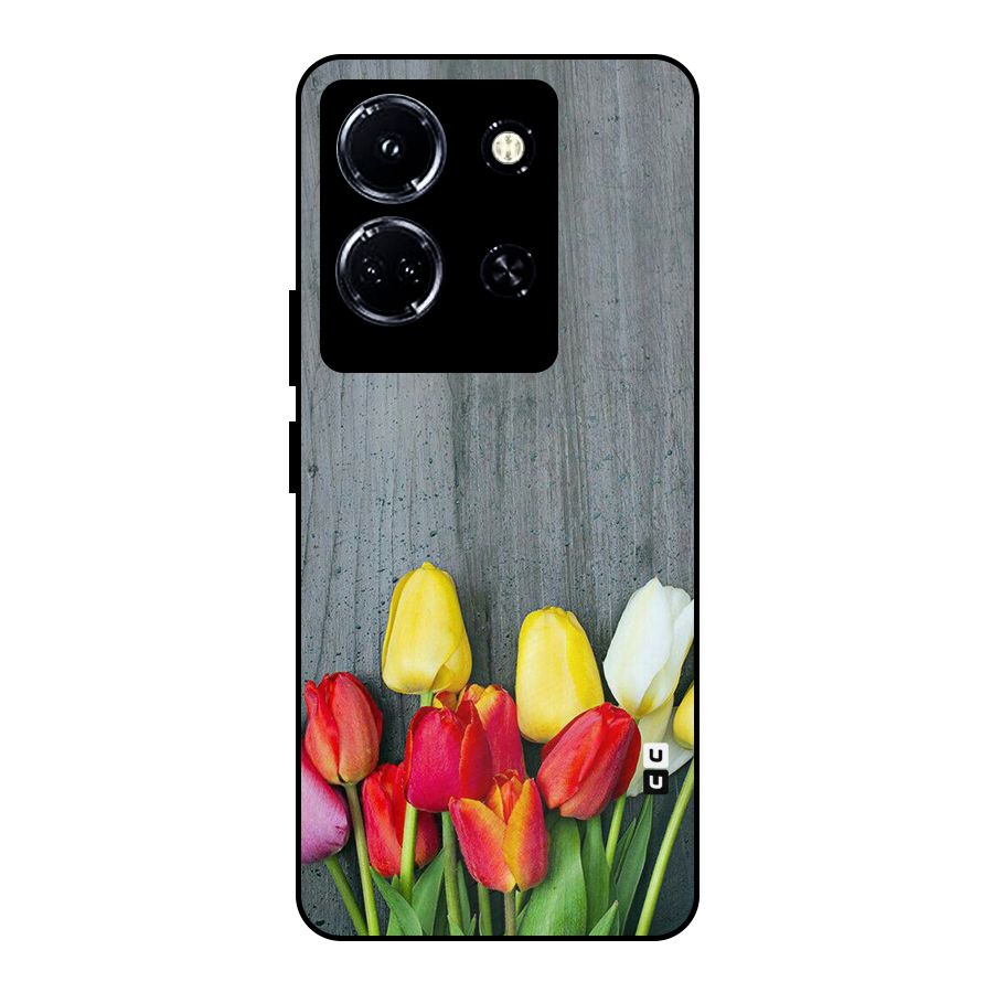 Bloom Grey Metal Back Case for Infinix Note 30 5G