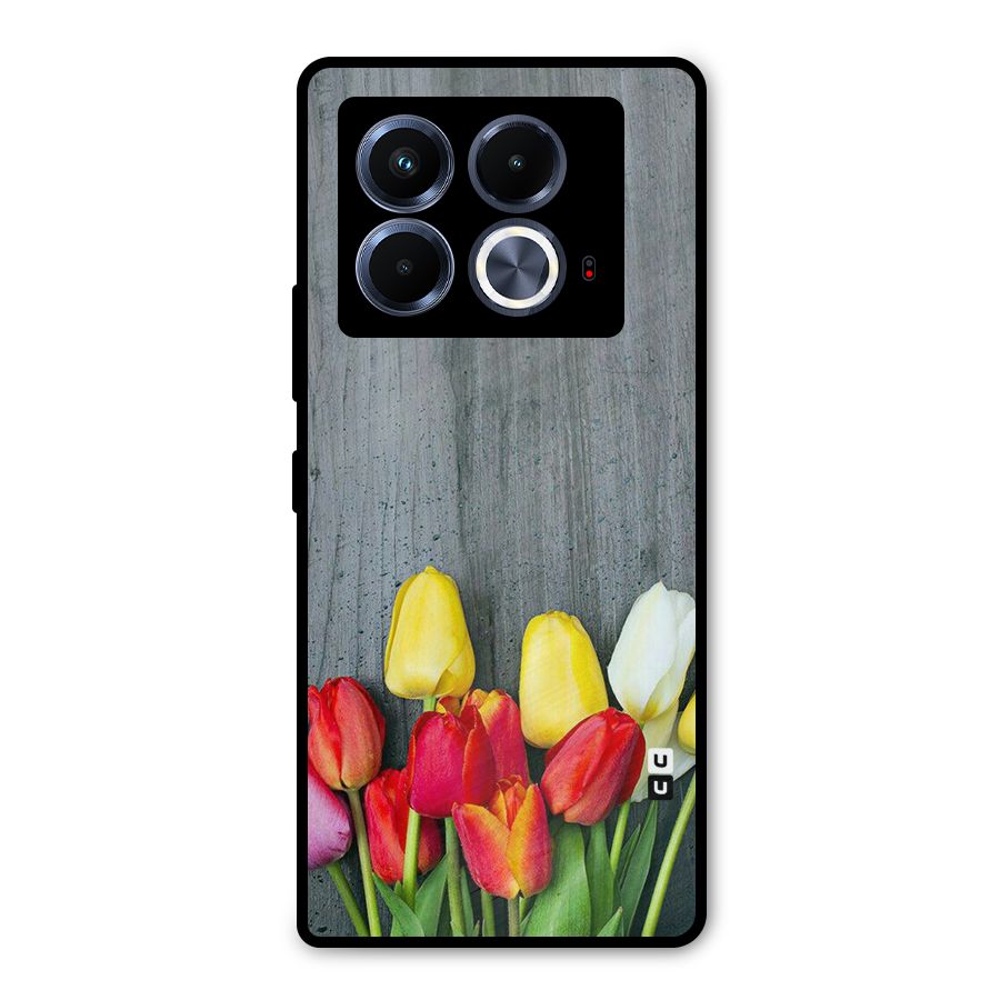Bloom Grey Metal Back Case for Infinix Note 40 5G