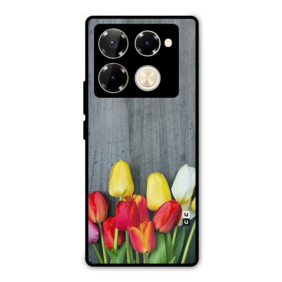 Bloom Grey Metal Back Case for Infinix Note 40 Pro