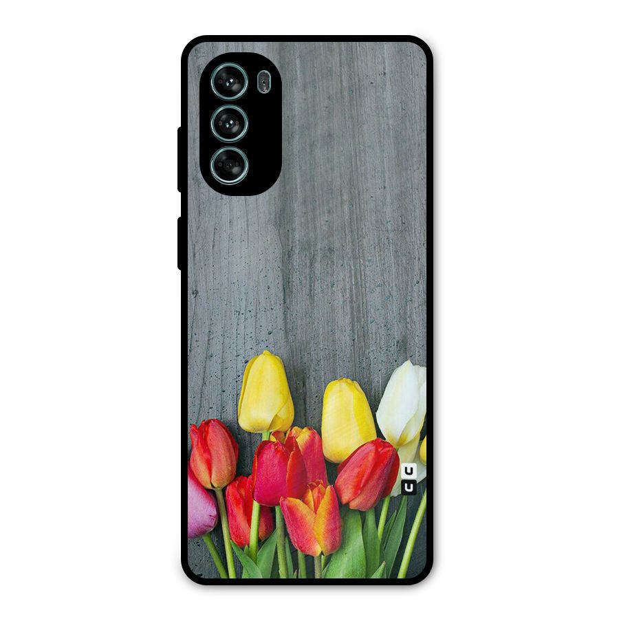 Bloom Grey Metal Back Case for Moto G62
