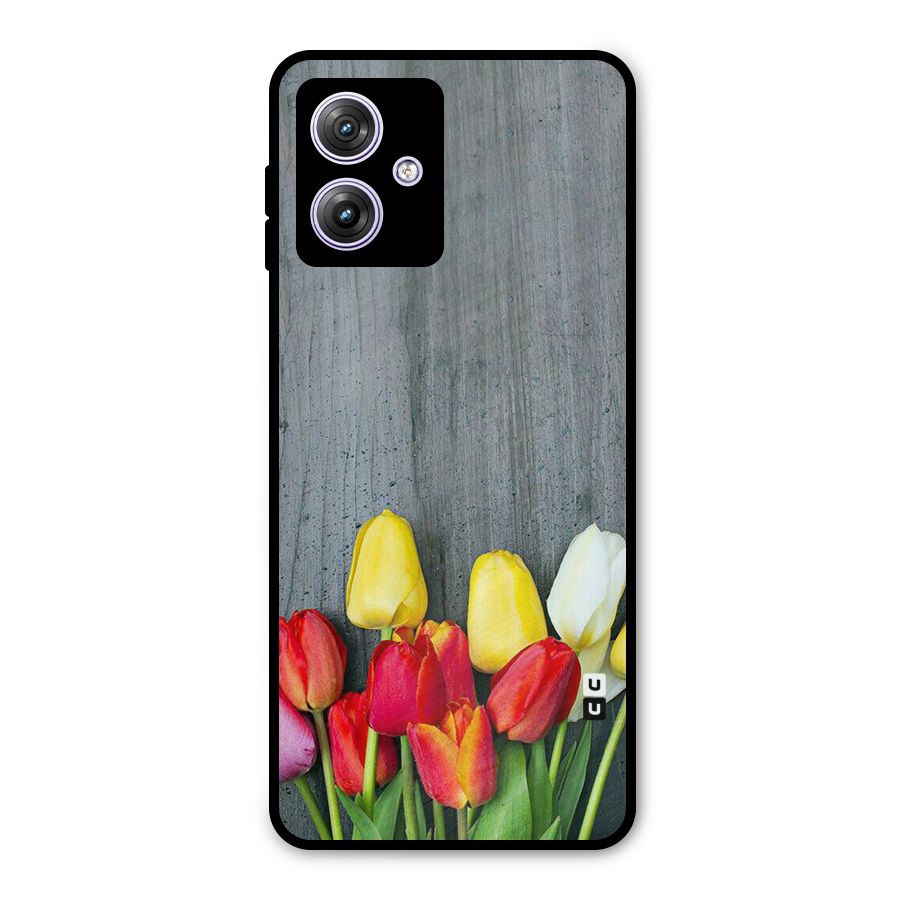 Bloom Grey Metal Back Case for Moto G64