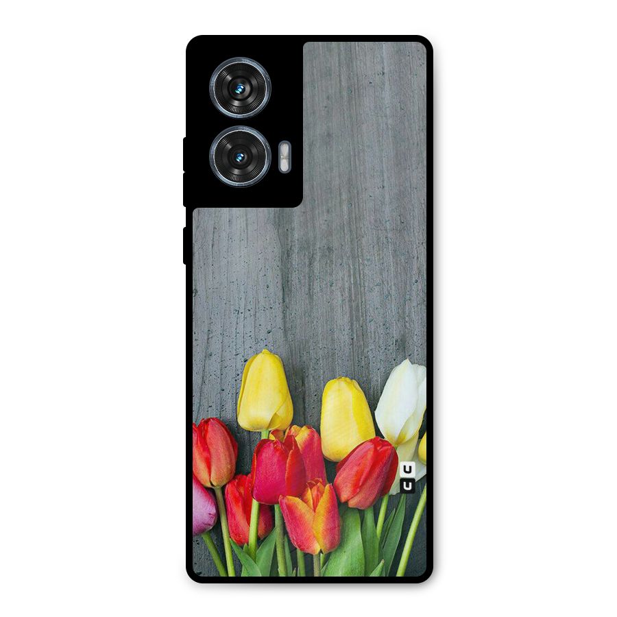 Bloom Grey Metal Back Case for Motorola Edge 50 Fusion