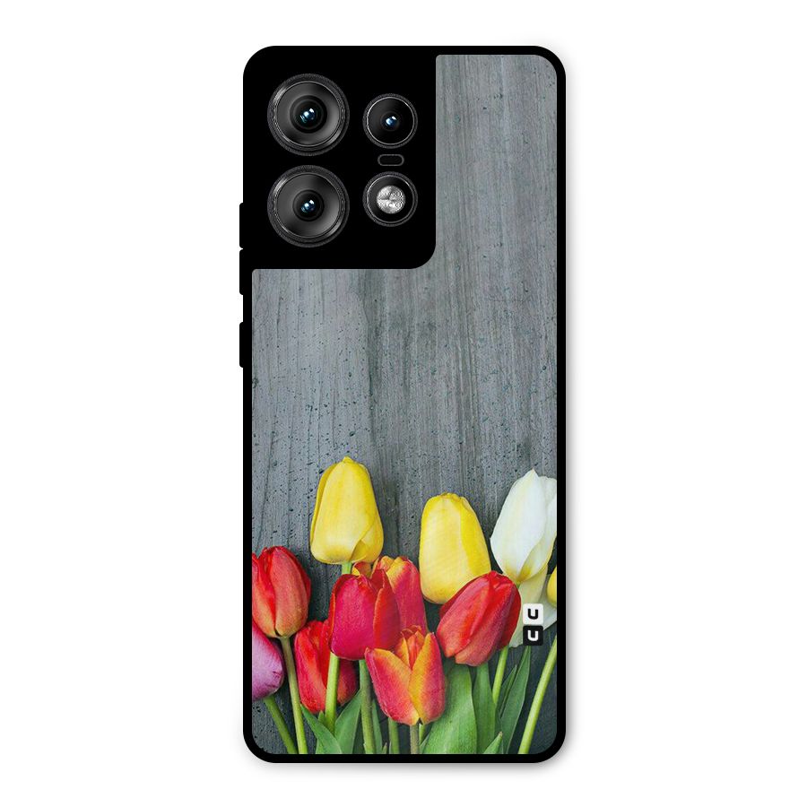 Bloom Grey Metal Back Case for Motorola Edge 50 Pro