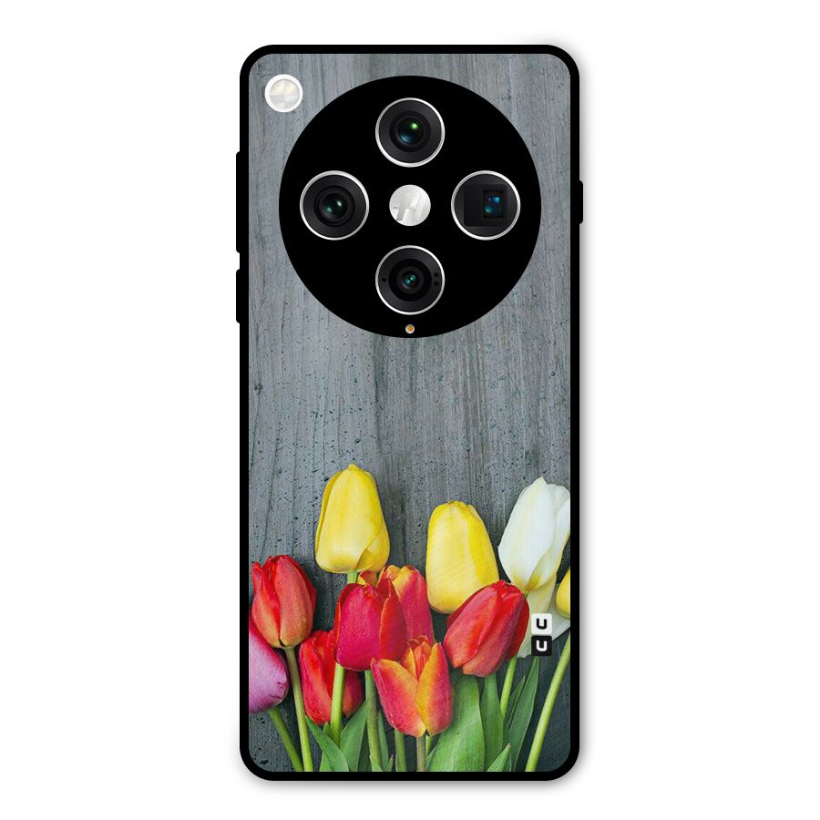 Bloom Grey Metal Back Case for Oppo Find X8 Pro