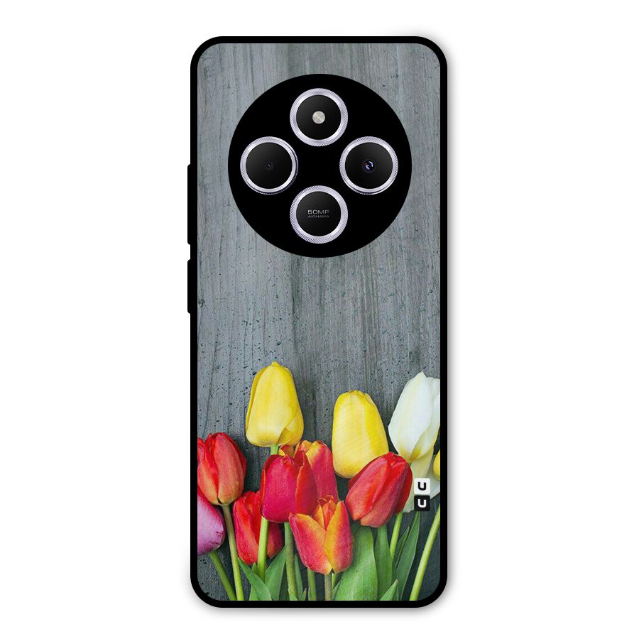 Bloom Grey Metal Back Case for Poco C75 5G