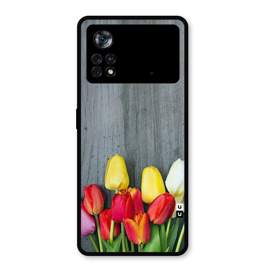 Bloom Grey Metal Back Case for Poco X4 Pro 5G