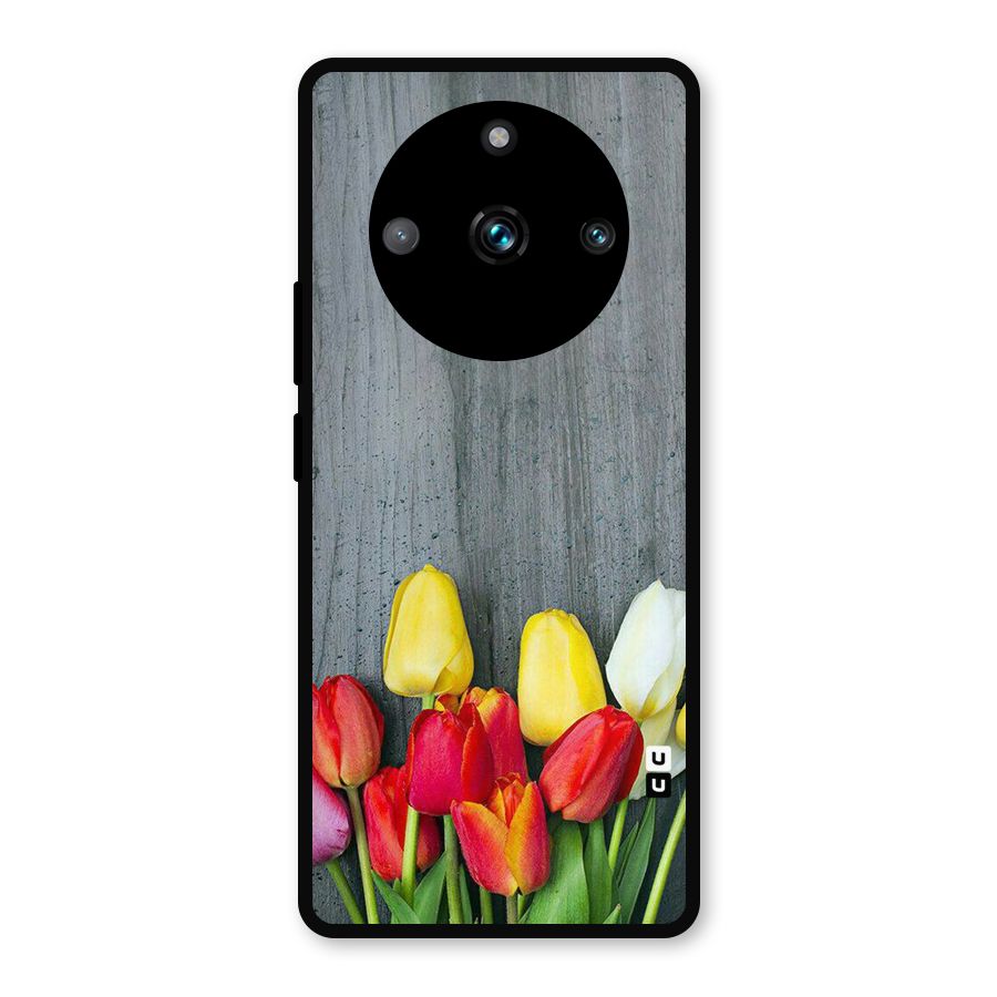 Bloom Grey Metal Back Case for Realme 11 Pro Plus