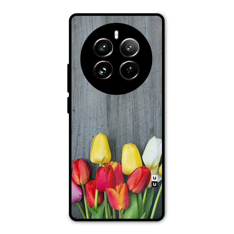 Bloom Grey Metal Back Case for Realme 12 Pro