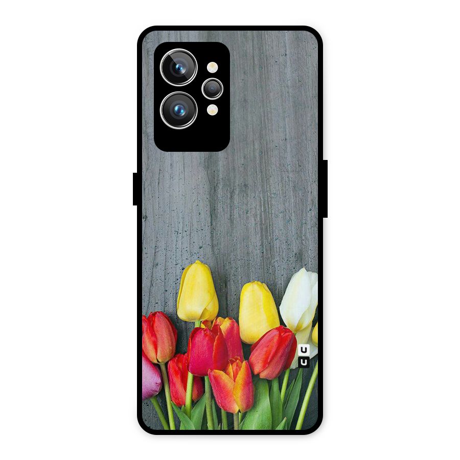 Bloom Grey Metal Back Case for Realme GT2 Pro