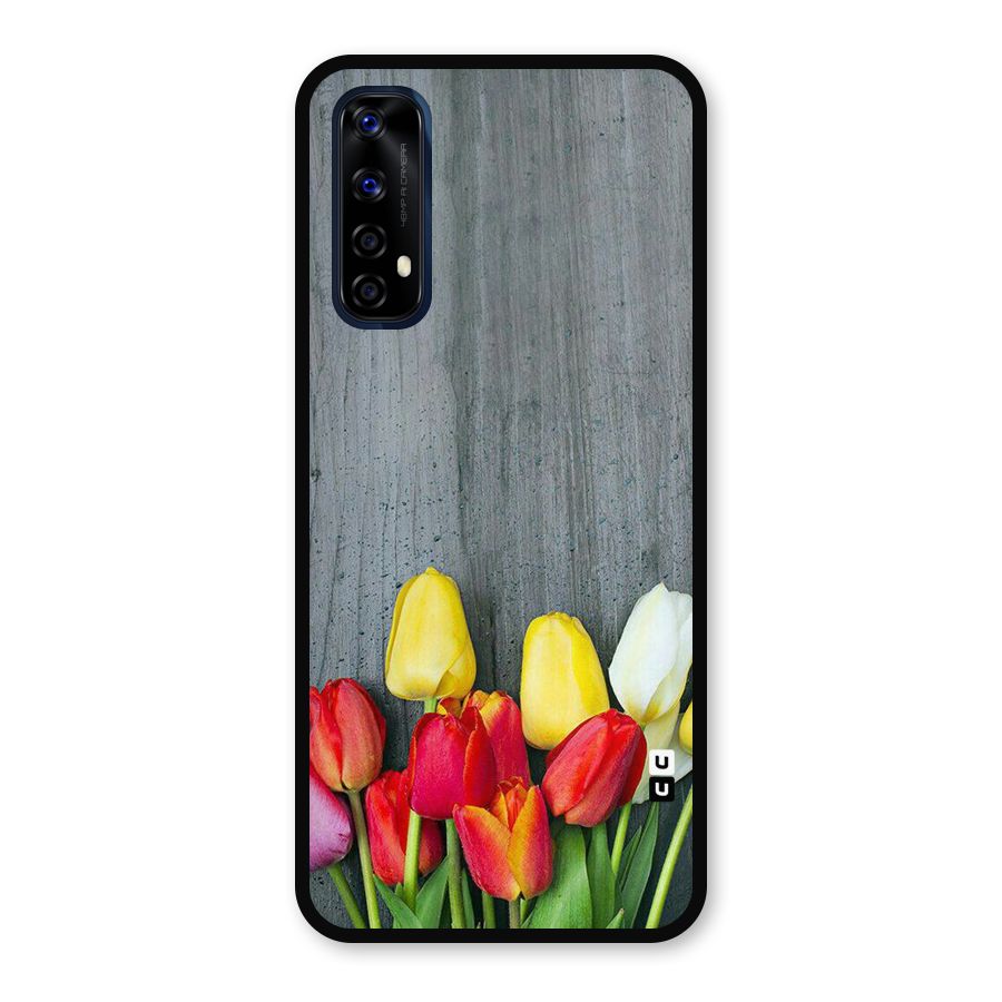 Bloom Grey Metal Back Case for Realme Narzo 20 Pro