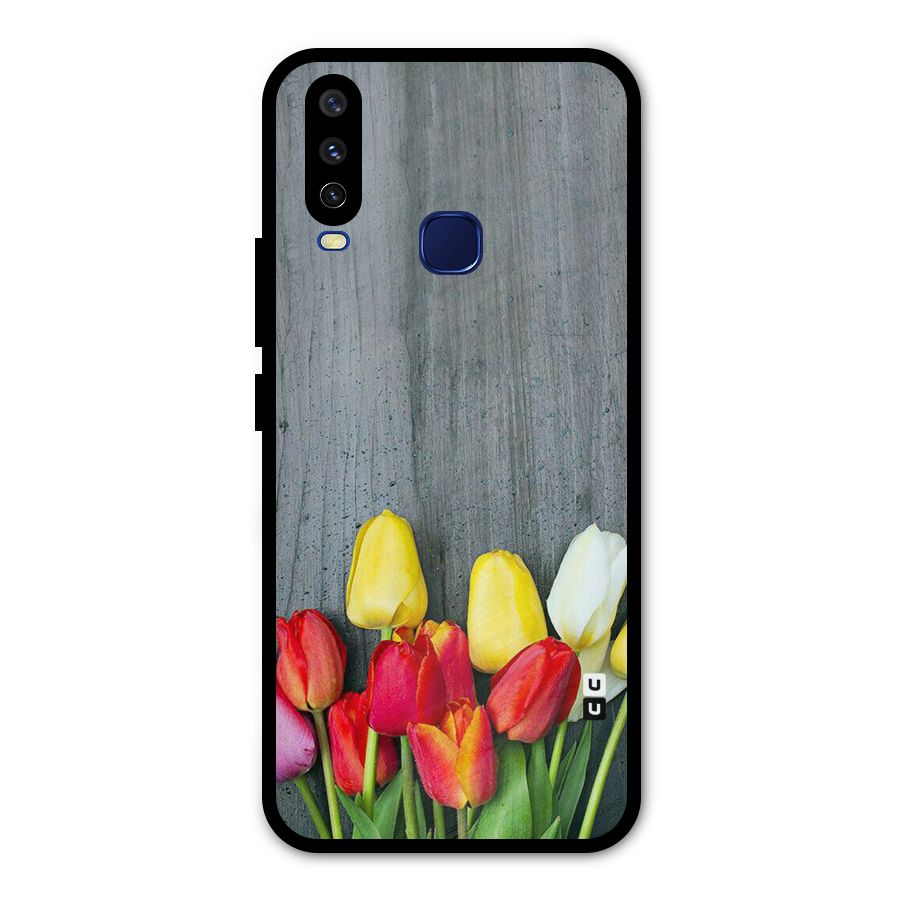 Bloom Grey Metal Back Case for Vivo V17