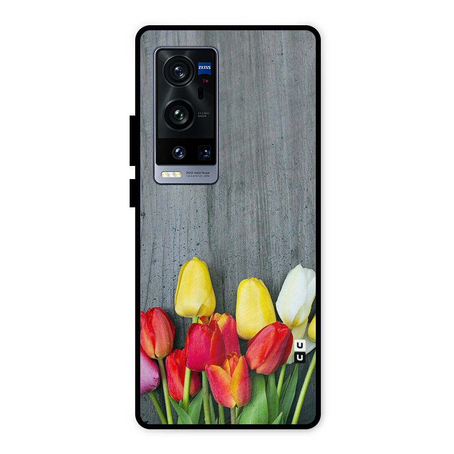 Bloom Grey Metal Back Case for Vivo X60 Pro Plus