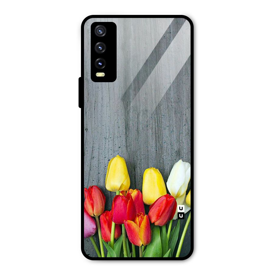 Bloom Grey Metal Back Case for Vivo Y20t