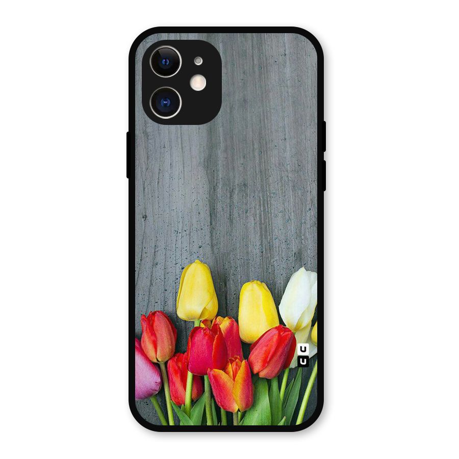 Bloom Grey Metal Back Case for iPhone 12