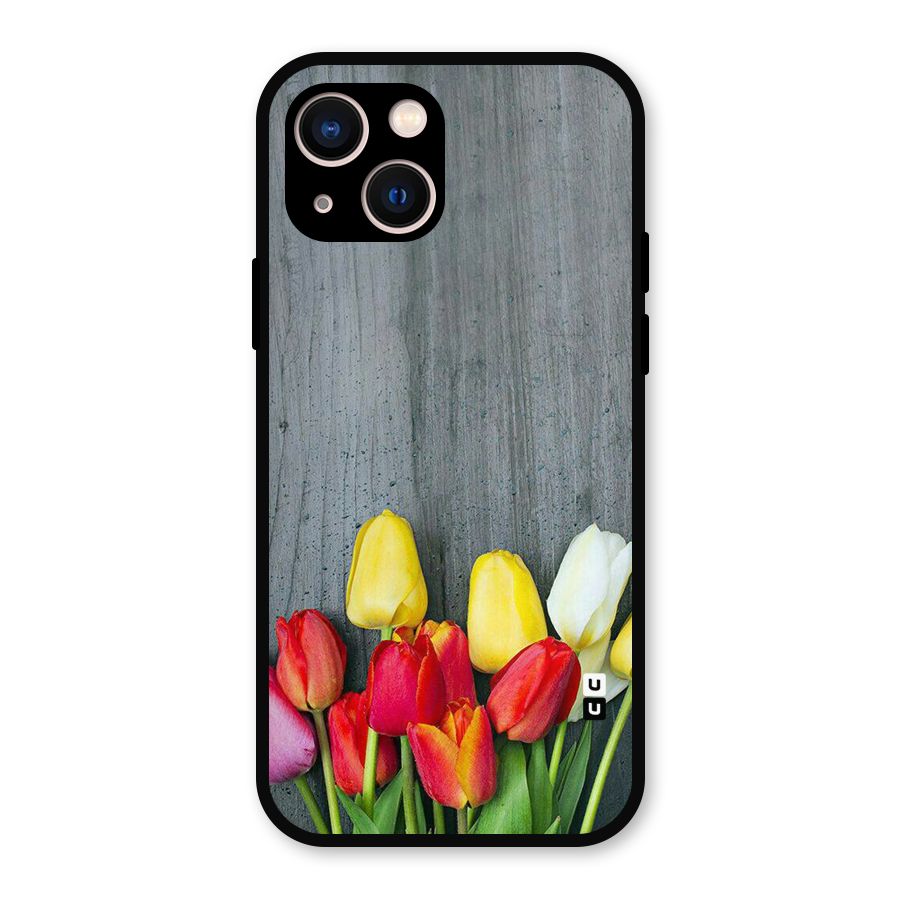 Bloom Grey Metal Back Case for iPhone 13