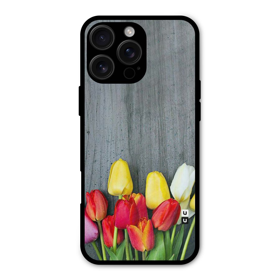 Bloom Grey Metal Back Case for iPhone 16 Pro Max