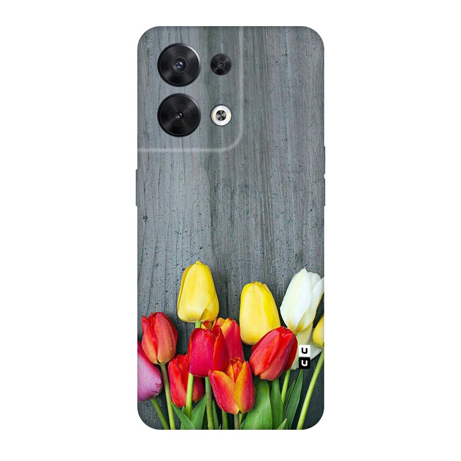 Bloom Grey Original Polycarbonate Back Case for Oppo Reno8 5G