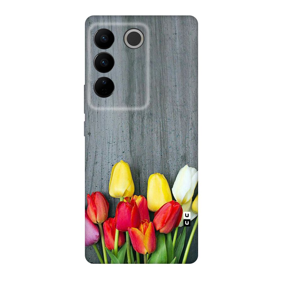 Bloom Grey Original Polycarbonate Back Case for Vivo V27