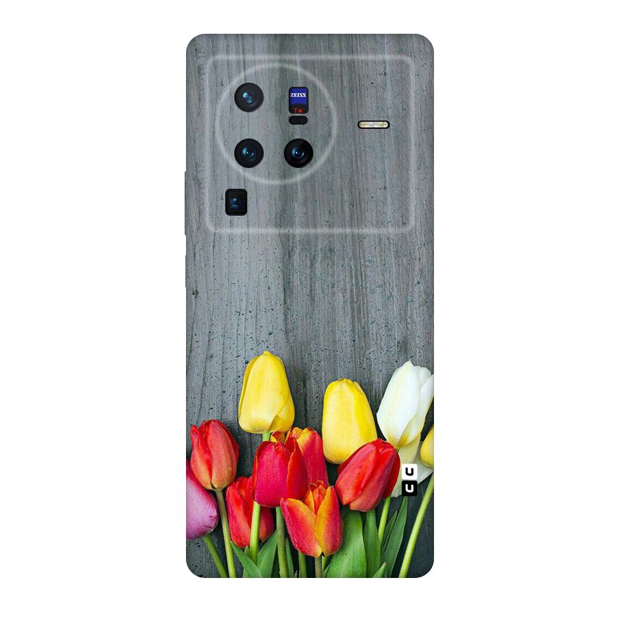 Bloom Grey Original Polycarbonate Back Case for Vivo X80